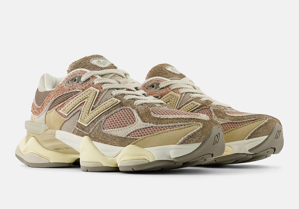 Das New Balance 9060 „Washed Suede“ Pack verleiht Vintage-Charakter.
