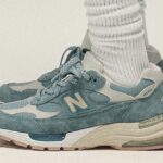 Kith x New Balance 992 „Dusty Blue“ feiert ihren Osaka-Store.