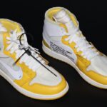 DETAILLIERTER BLICK: Off-White x Air Jordan 1 „Kanarienvogelgelb“