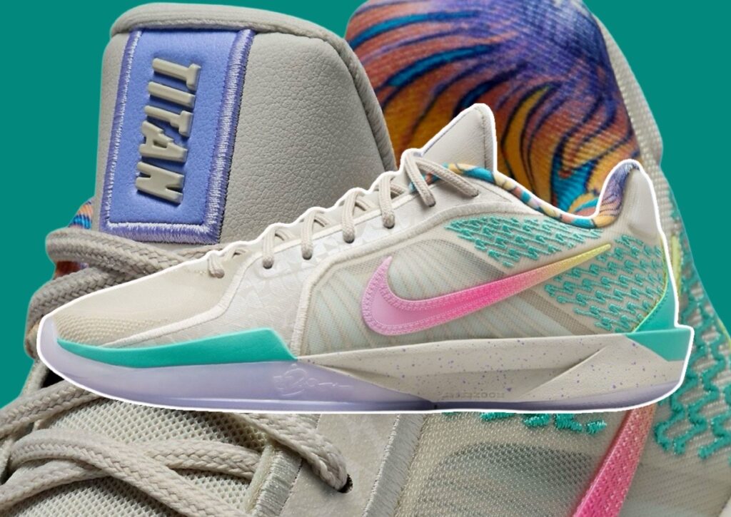TITAN verleiht dem Nike Sabrina 2 einen farbenfrohen Stil.