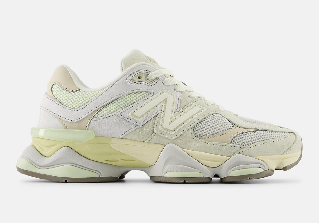 Der New Balance 9060 schlüpft in frühlingshafte Pastelltöne.