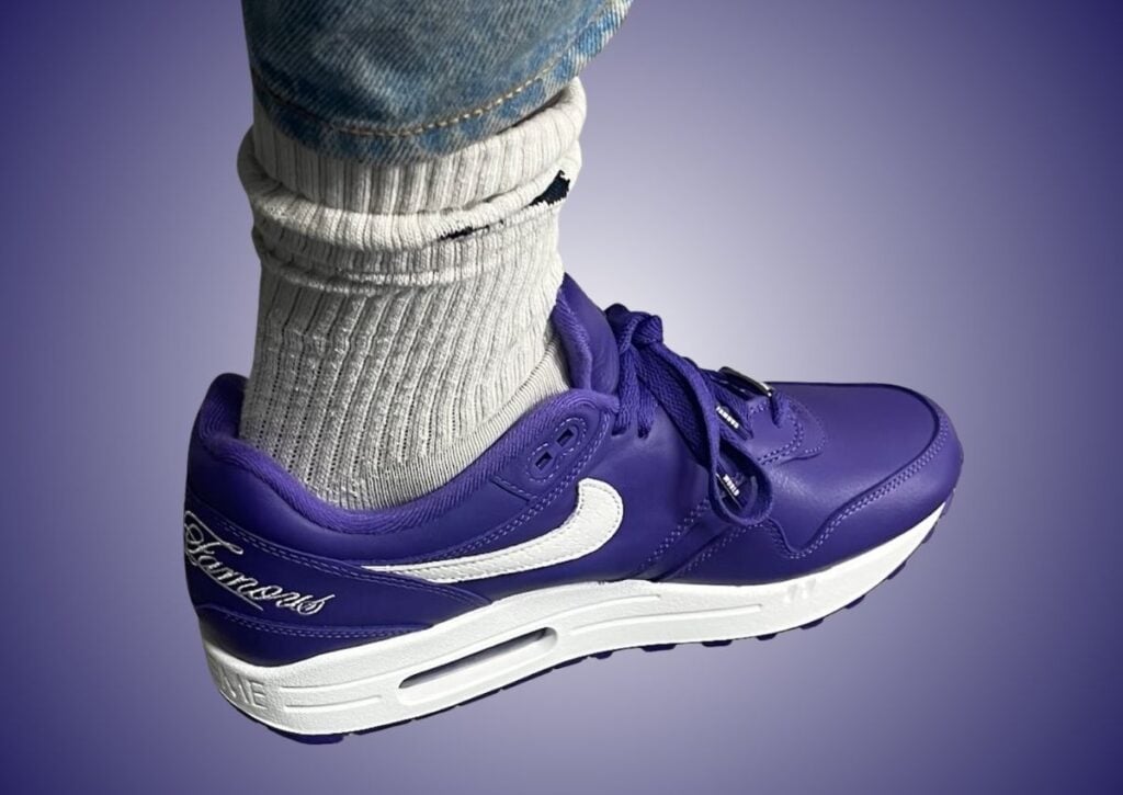 Der Supreme x Nike Air Max 1 ’87 "Varsity Purple" erscheint im Frühjahr 2025.