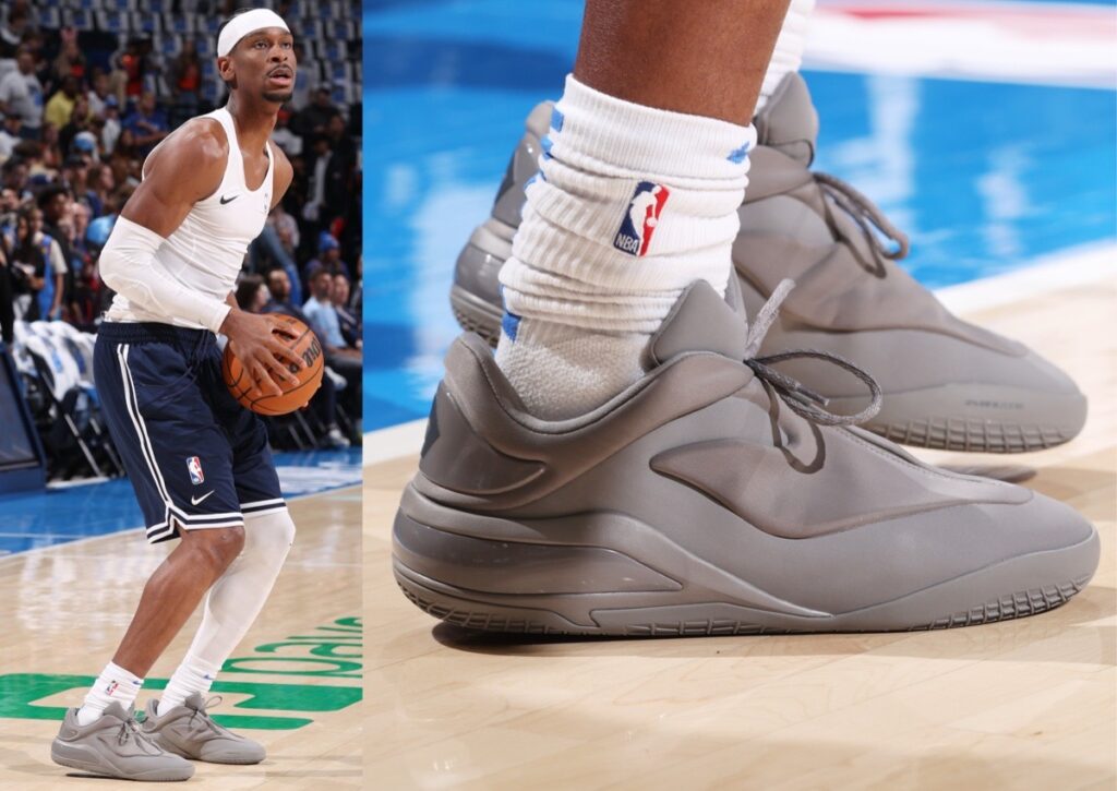 Der SGA präsentiert seine Converse SHAI 001 in „Ares Grey“.