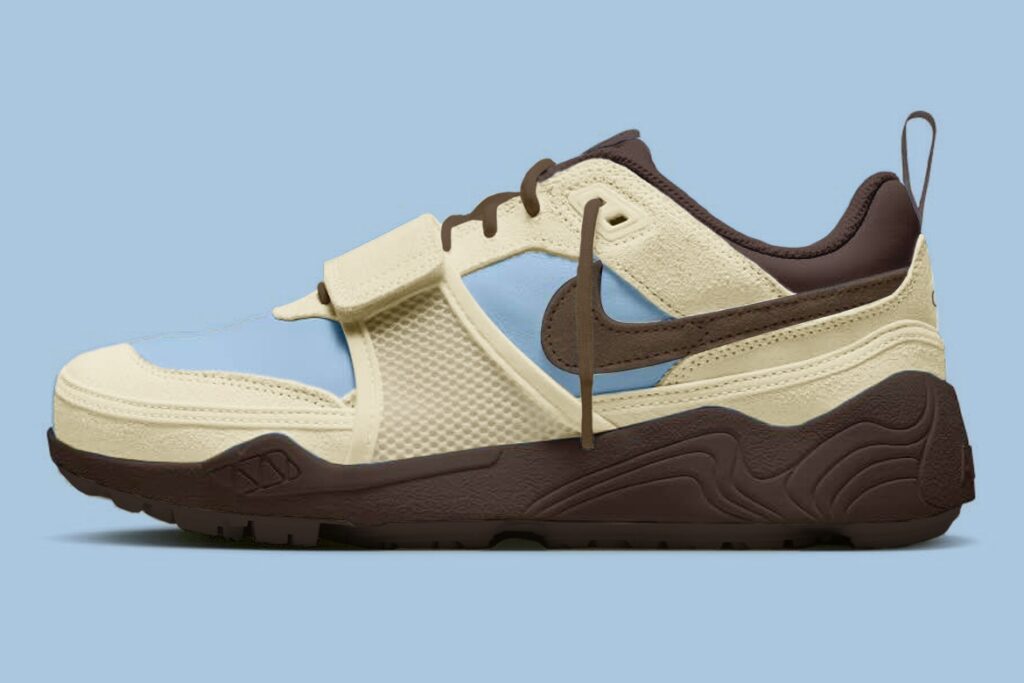 Die Travis Scott x Nike Zoom Field Jaxx „Leche Blue“ erscheinen 2025.