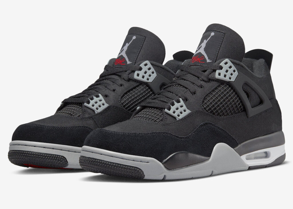 Air Jordan 4 Black Canvas