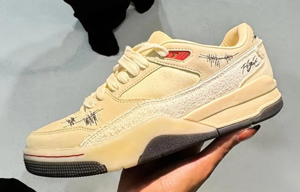 Who Decides War x Jordan Flight Court „Cream“ erscheint Sommer 2025.